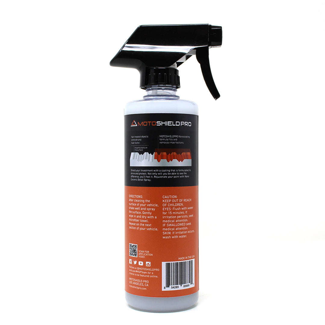 Nano Ceramic Detail Spray - 16oz Kit – MotoShield Pro