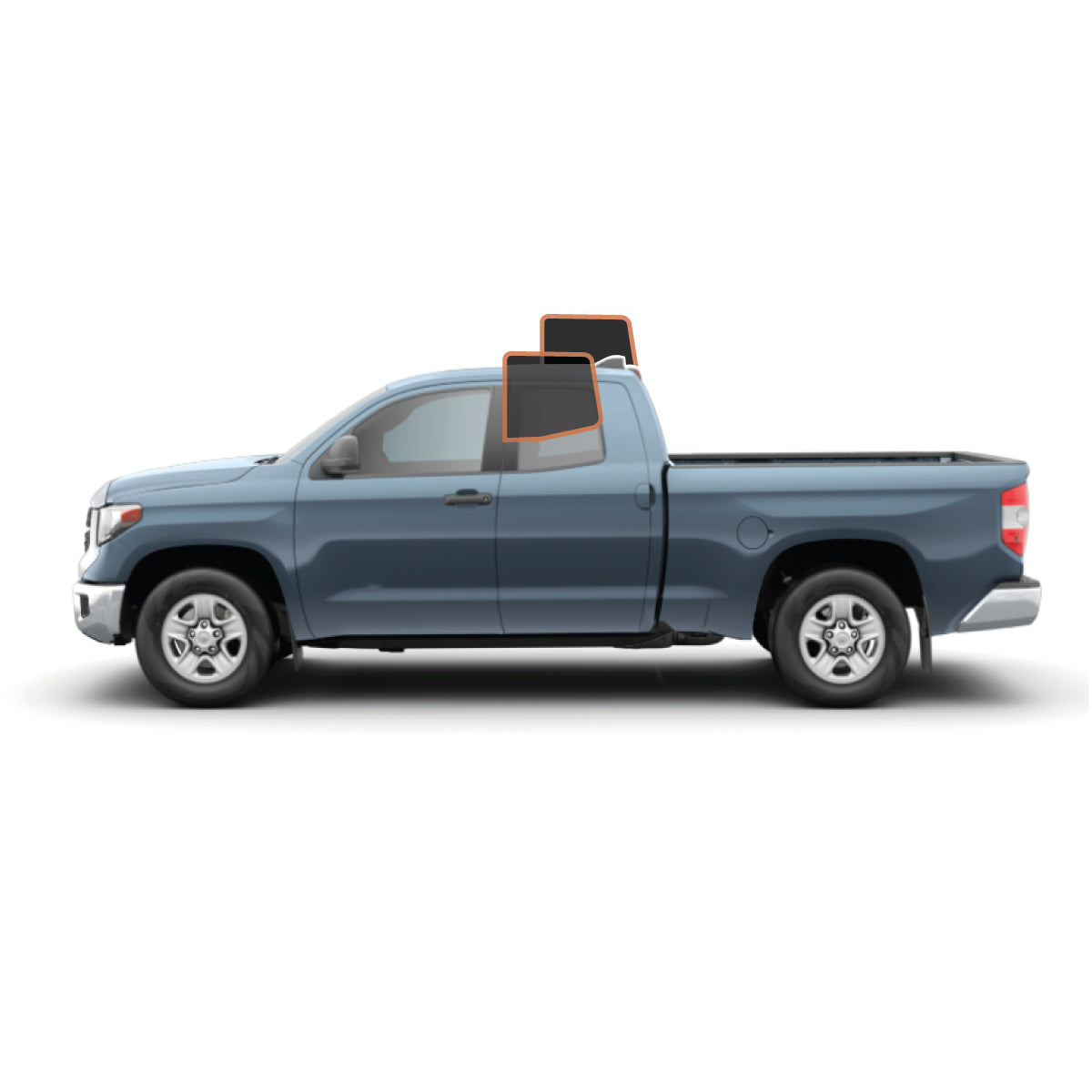 MotoShield Pro Premium Professional 2mil Precut Ceramic Window Tint Film for 2007-2021 Toyota Tundra Double Cab — (Rear Driver/ Passenger 5%) + Lifetime Warranty