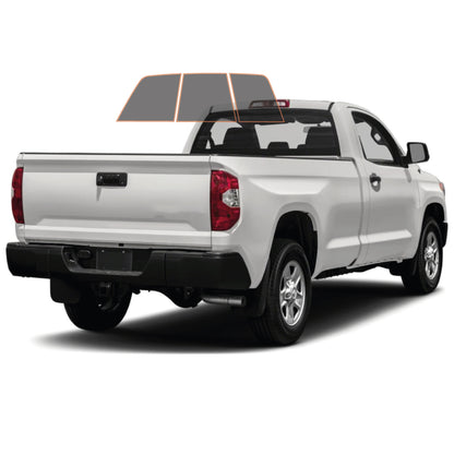 MotoShield Pro Premium Professional 2mil Precut Ceramic Window Tint Film for 2007-2021 Toyota Tundra Standard Cab — (3pc Rear Windshield 5%) + Lifetime Warranty