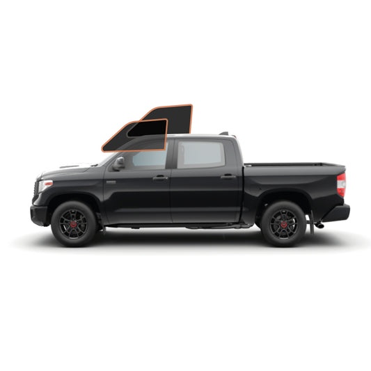 MotoShield Pro Premium Professional 2mil Precut Ceramic Window Tint Film for 2007-2021 Toyota Tundra Crewmax — (Front Driver/Passenger 15%) + Lifetime Warranty