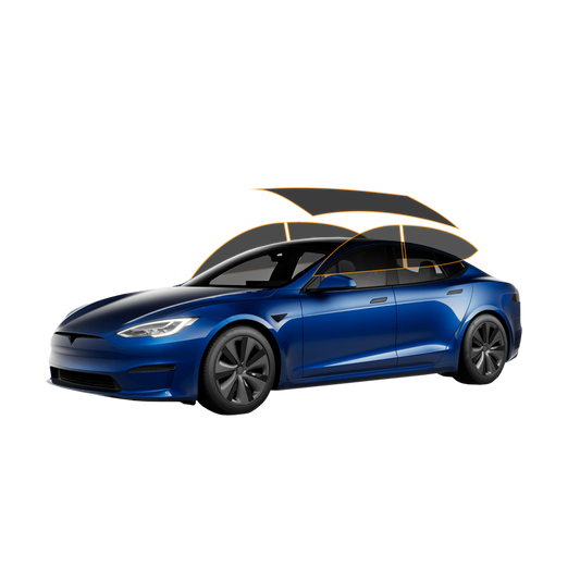 MotoShield Pro Tesla Model S | Carbon Window Tint | All Sides + Rear + Lifetime Warranty
