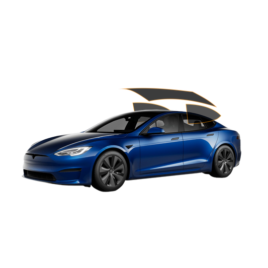 MotoShield Pro Tesla Model S | Carbon Window Tint | Back 2 Sides + Rear + Lifetime Warranty