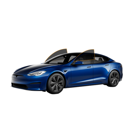 MotoShield Pro Tesla Model S | Carbon Window Tint | Front 2 Windows + Lifetime Warranty