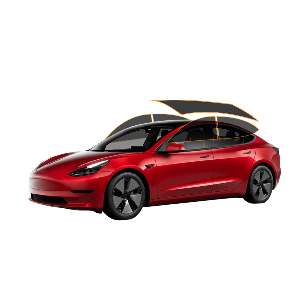 MotoShield Pro Tesla Model 3 | Carbon Window Tint | All Sides + Rear Panoramic Roof + Lifetime Warranty