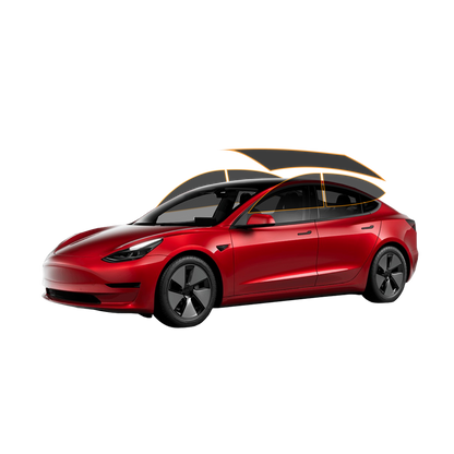 MOTOSHIELD PRO TESLA MODEL 3  CARBON WINDOW TINT  ALL SIDES + REAR PANORAMIC ROOF