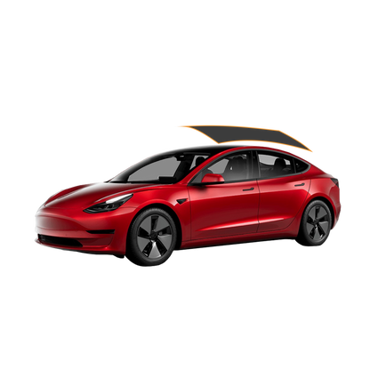TESLA MODEL 3  CARBON WINDOW TINT REAR PANORAMIC WINDOW model 36