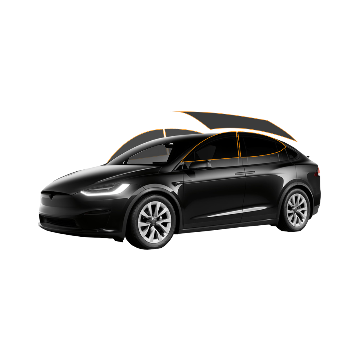MotoShield Pro Tesla Model X | Carbon Window Tint | All Sides + Rear + Lifetime Warranty
